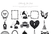 Black Halloween Clipart Set, an Illustration by Pati Paints (Thumbnail 2 of 6)