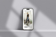 iPhone 15 Pro Mockup, an iPhone Mockup by graphicsecond (Thumbnail 2 of 5)