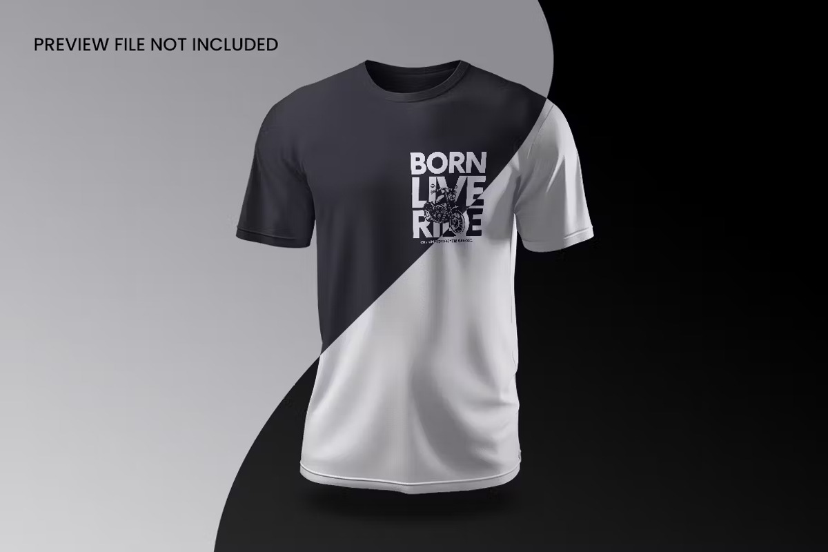 T-Shirt Front and Back Mockup, a Shirt Mockup by GearShift (Photo 3 of 3)