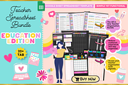 Teacher Spreadsheet Bundle, a Stationery Template by bellaROSEworkshop (Thumbnail 5 of 5)