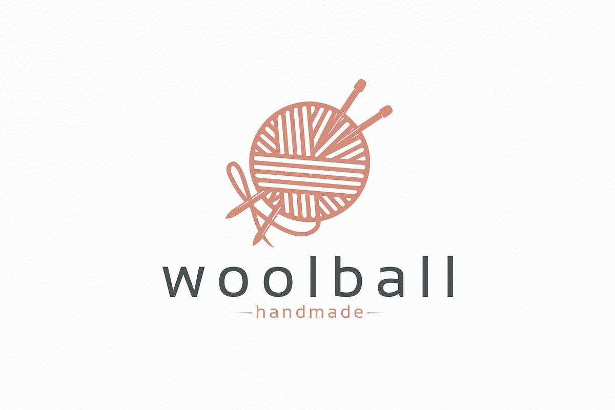 Wool Ball Logo Template, a Branding & Logo Template by vectorwithin (Photo 1 of 3)