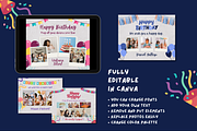 Birthday Photo Collage Templates, a Templates & Theme by TemplateCastleStore (Thumbnail 8 of 9)