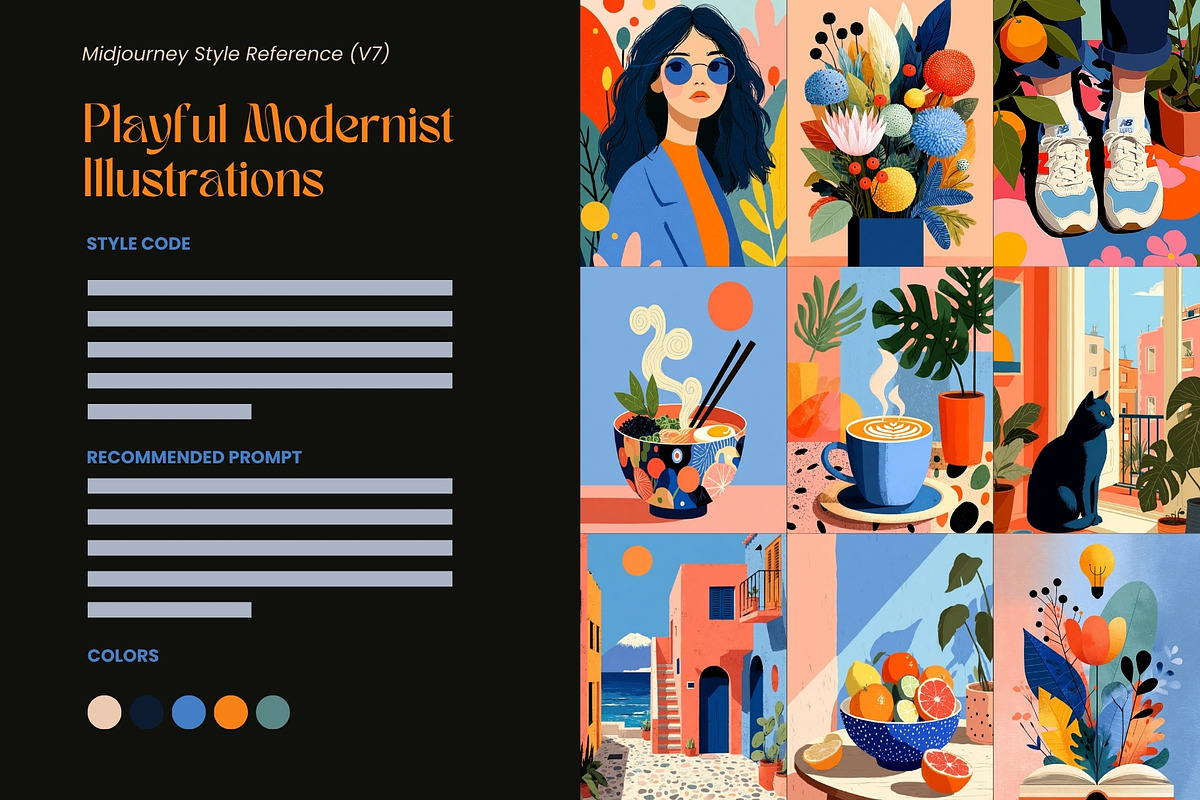 Playful Modernist Illustrations, a Decorative Illustration by Artimind Studio (Photo 2 of 9)