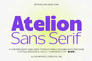 Atelion Modern Geometric Sans Serif, a Sans Serif Font by roomspace creative lab (Thumbnail 1 of 15)