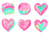 Valentine Brushstroke Elements clipa, an Illustration by Designworld (Thumbnail 5 of 5)