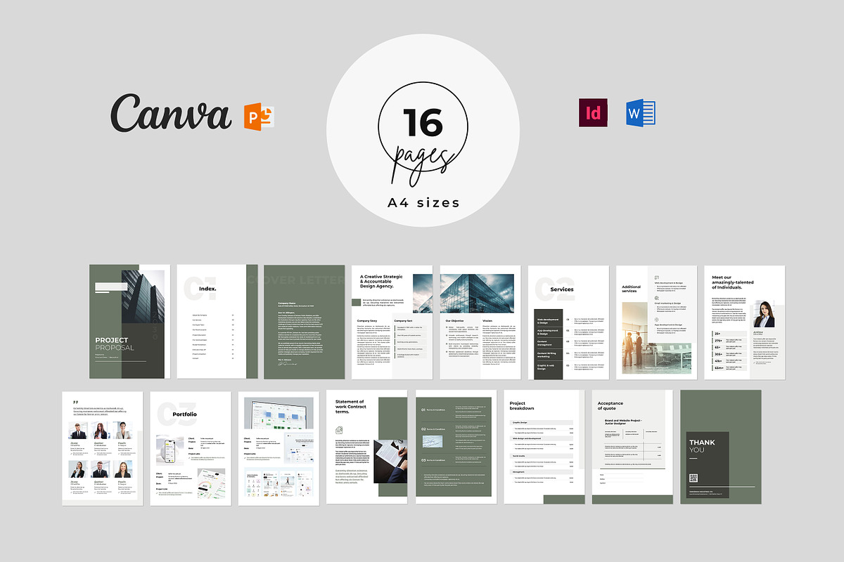 Business Proposal Template, MS Word, a Brochure Template by Niofix (Photo 5 of 6)