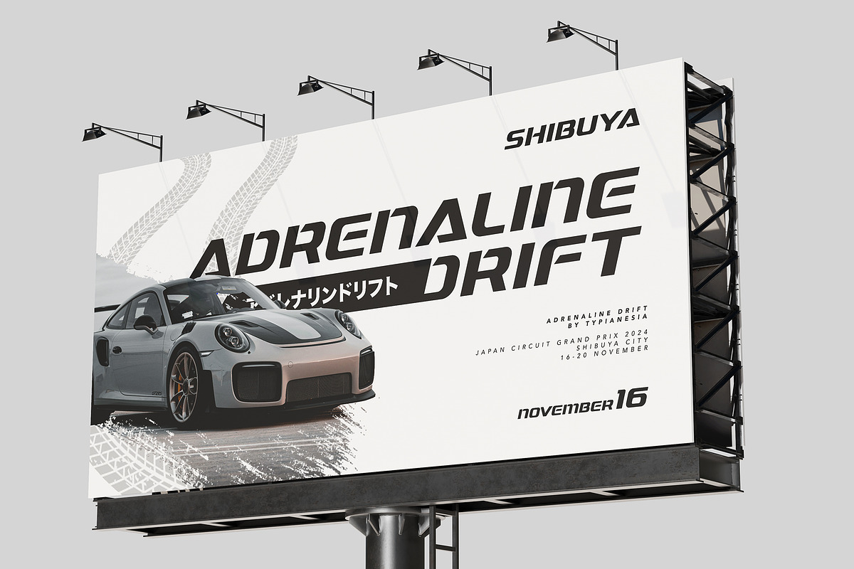 Gutsand - Sport and Racing Font, a Font by Typia Nesia (Photo 18 of 18)