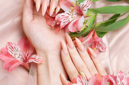 Elegant pastel pink natural manicure., a Beauty & Fashion Photo by Olena Rudo