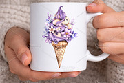 Whimsical Summer Ice Cream Clipart, an Illustration by Canvas Craft (Thumbnail 4 of 7)