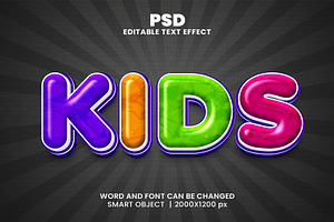 Kids Coloring 3d Text Effect Style, a Layer Style Add-On by bdrobin