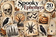 Spooky Ephemera Junk Journal, a Background Graphic by Coco Bloom (Thumbnail 2 of 3)