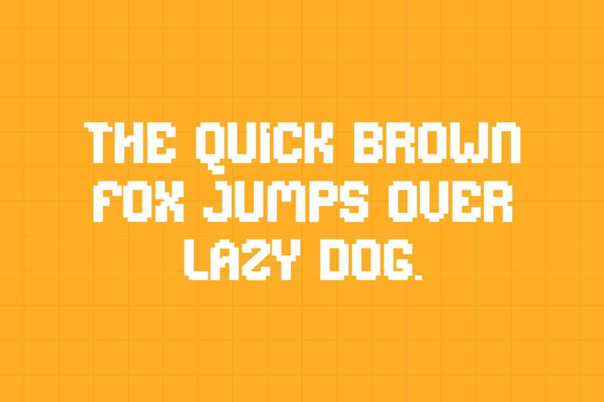 Pixbye Breaks - Pixel Font, a Sans Serif Font by Iqsiart Studio (Photo 3 of 6)