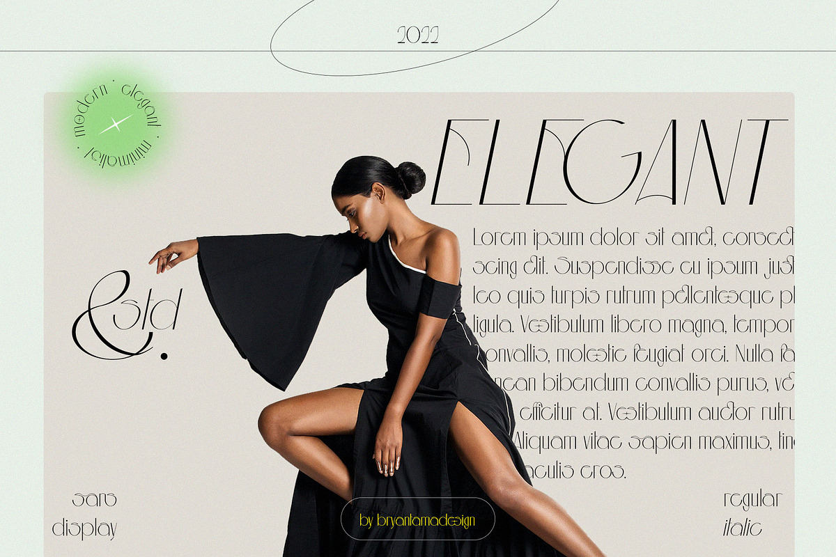 Aouar - Minimalist Font, a Sans Serif Font by StudioinBry (Photo 3 of 14)