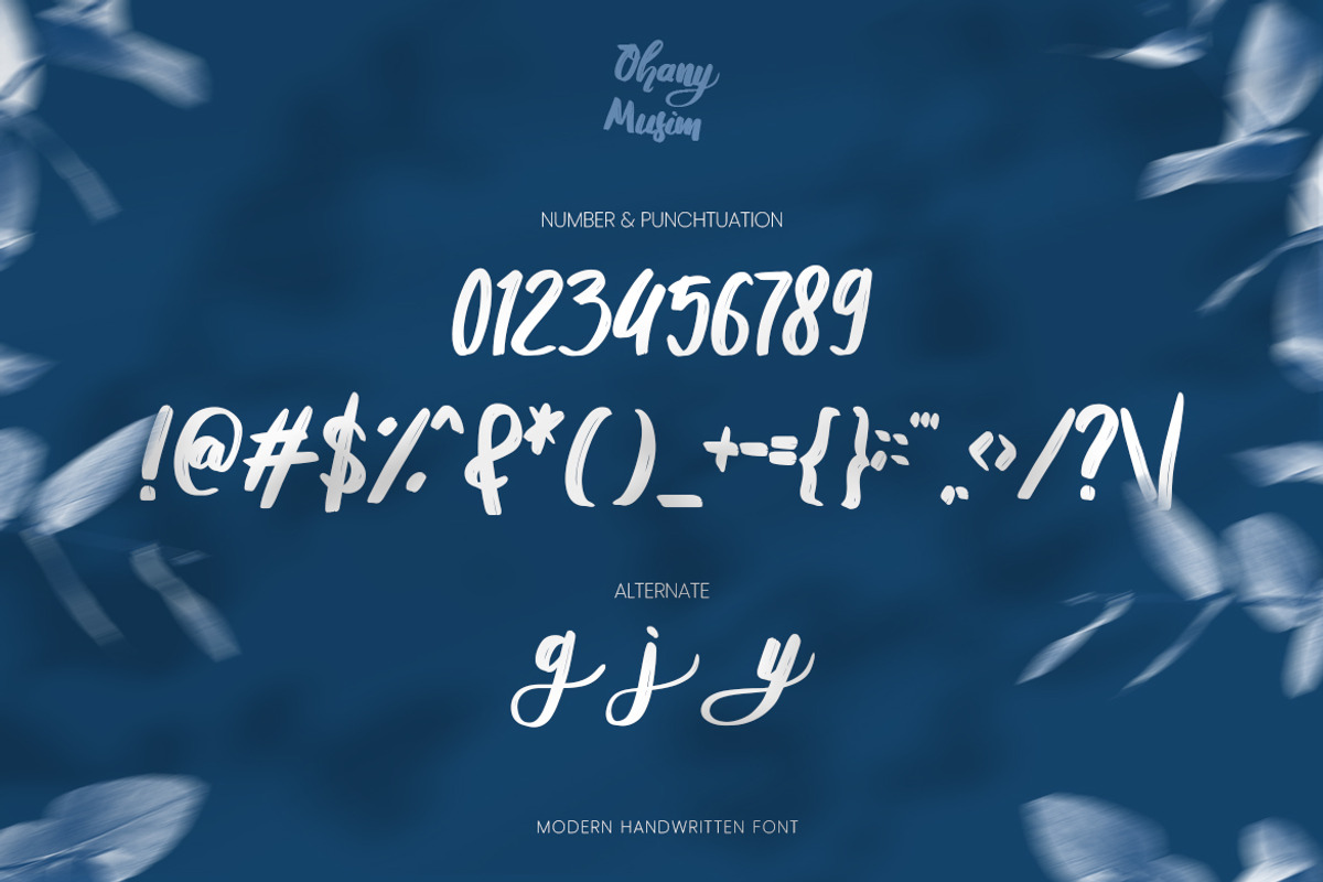 Ohany Musim - Brush Script, a Handwritten Font by Samtiv Studio (Photo 6 of 7)