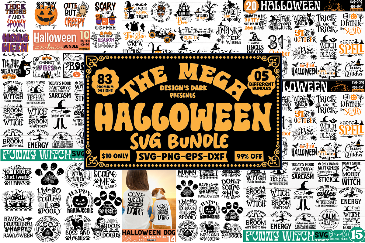 Mega Halloween SVG Bundle, an Object Graphic by Design's Dark (Photo 1 of 2)