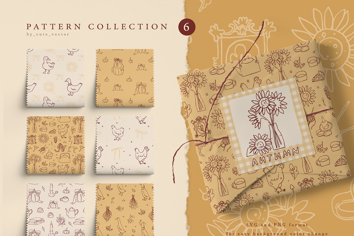 Cottagecore Autumn Club clipart set, a Seasonal Illustration by Cute Atelier (Photo 7 of 12)