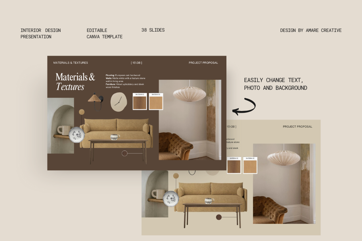 Interior Design Project Proposal, a Presentation Template by Amaré Creative (Photo 2 of 8)