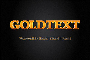 Goldtext - Versatile Bold Serif