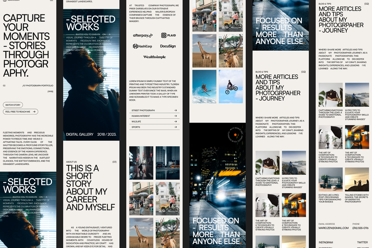 Mario - Photographer Landing Page, a Landing Page Template by SundayWorkTeam (Photo 4 of 4)