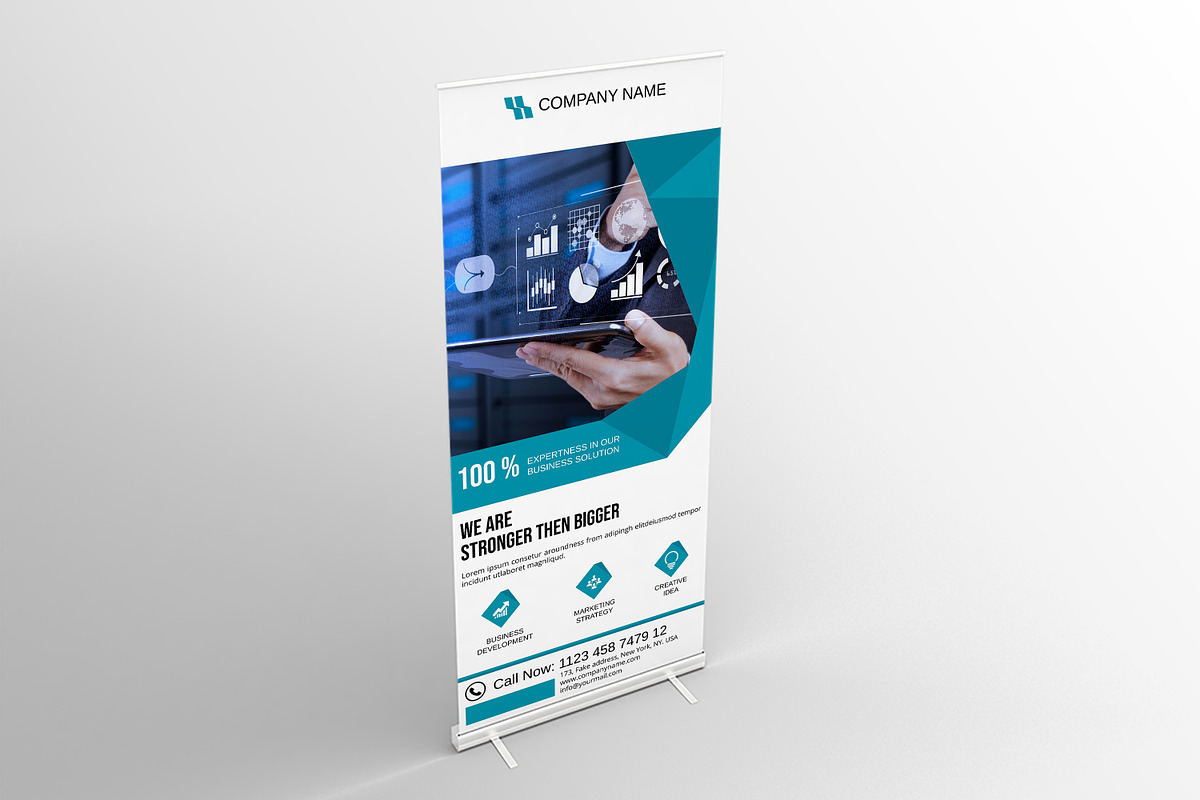 Business Roll-Up, a Stationery Template by retrographix (Photo 5 of 5)