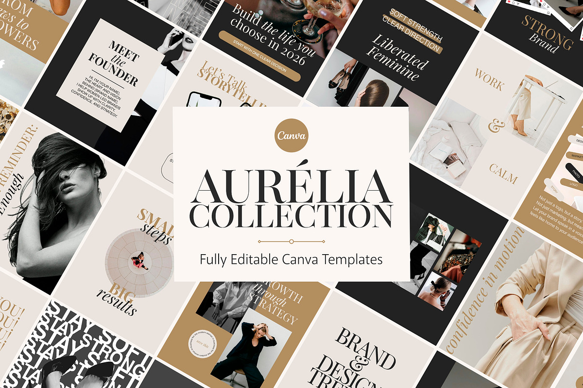 Aurelia - Elegant Canva Templates