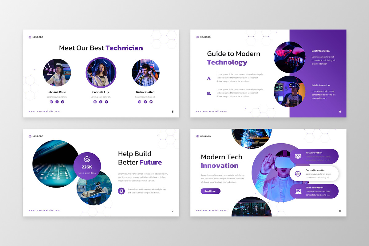 Neurobo - Robotic & Future Tech Key, a Presentation Template by MtvtdArt (Photo 2 of 6)