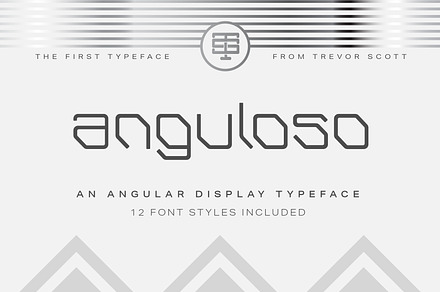 Anguloso - Angular Display Typeface