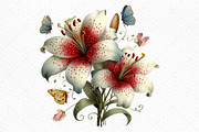 Whimsical Spring Lily Flowers PNG, an Illustration by Craft Nest (Thumbnail 11 of 11)