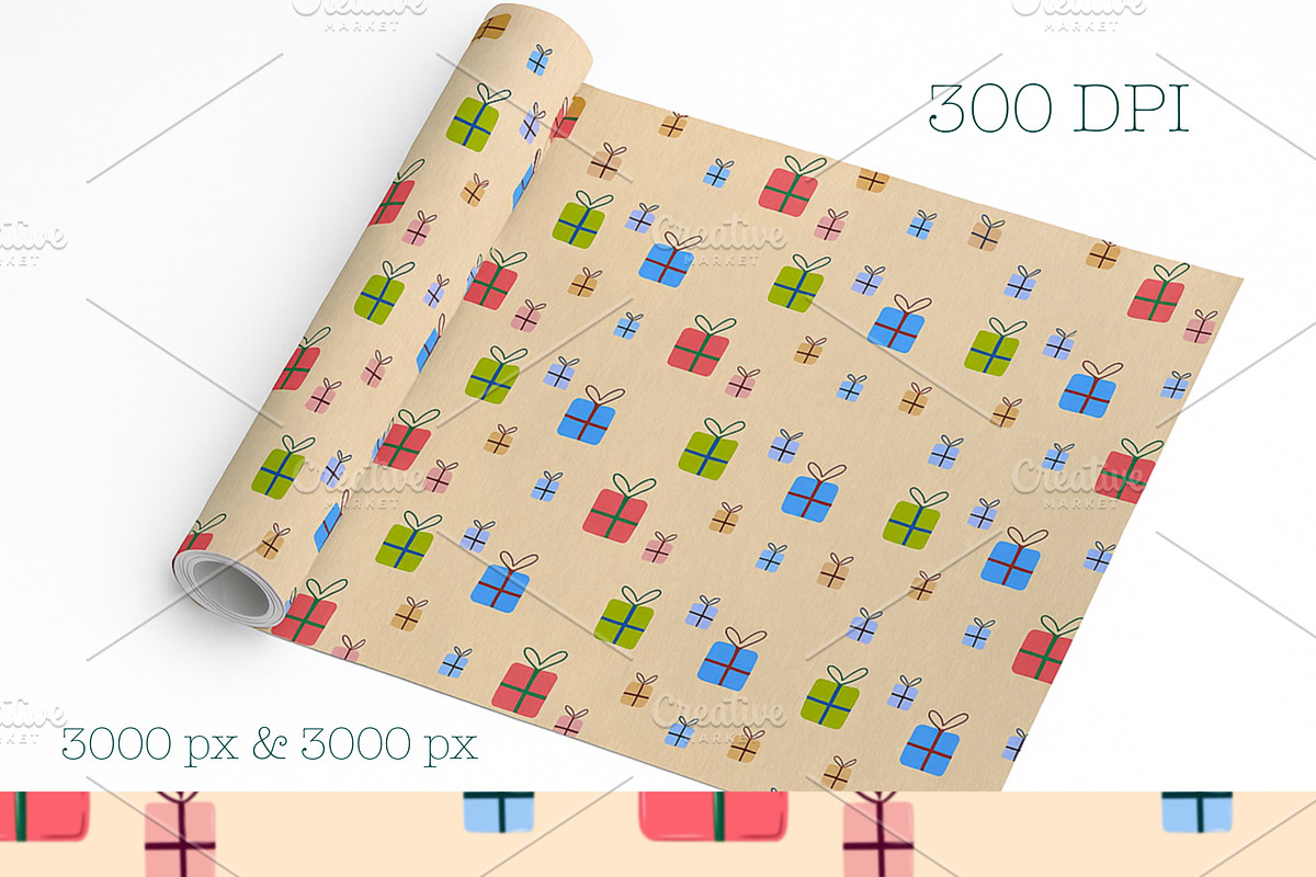 Christmas Seamless Pattern Set, an Illustration by Oleksandra Illustrates (Photo 6 of 20)