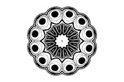 Black and White Mandala Patterns Set, a Decorative Illustration by NJ Himel (Thumbnail 83 of 101)