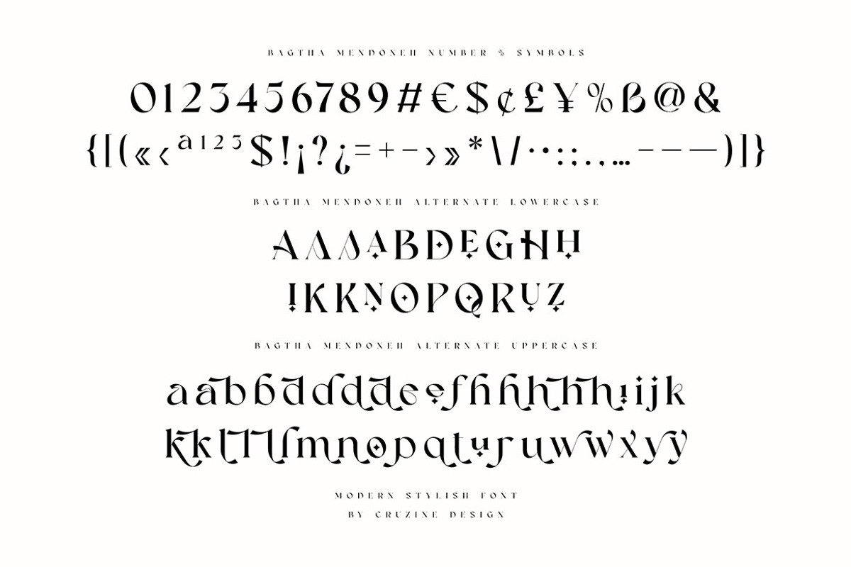 Bagtha Mendoneh Ligature Serif, a Serif Font by Cruzine (Photo 7 of 9)