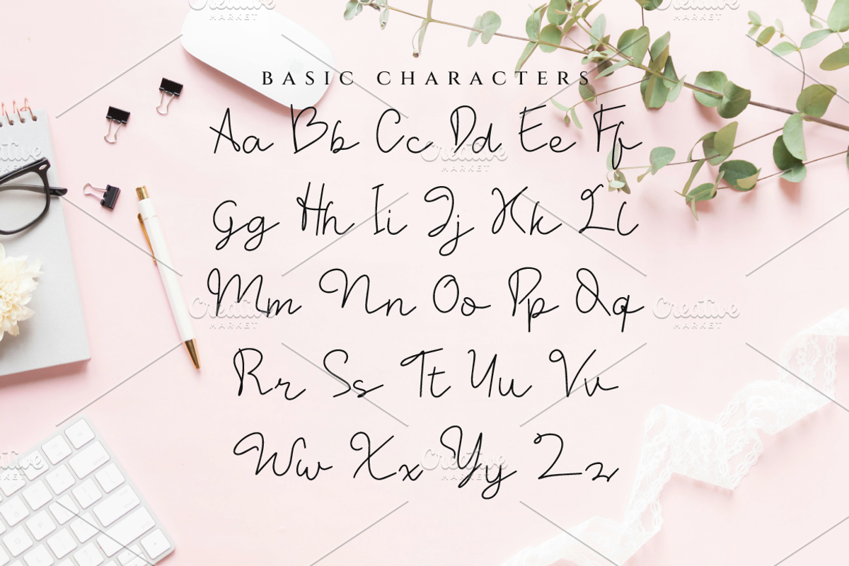 Necano Minimalist Script Font, a Script Font by Artiveko (Photo 5 of 7)