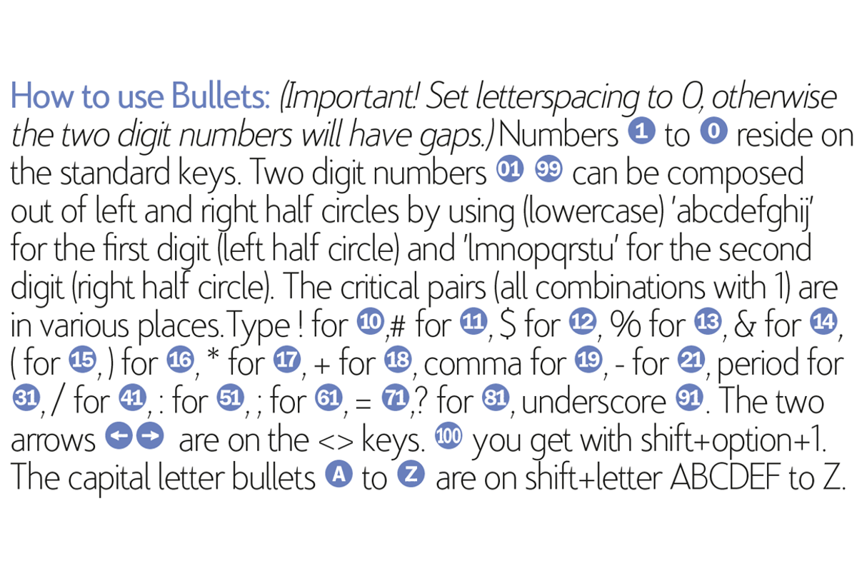 Bullets, a Font by Wiescher Design (Photo 3 of 14)