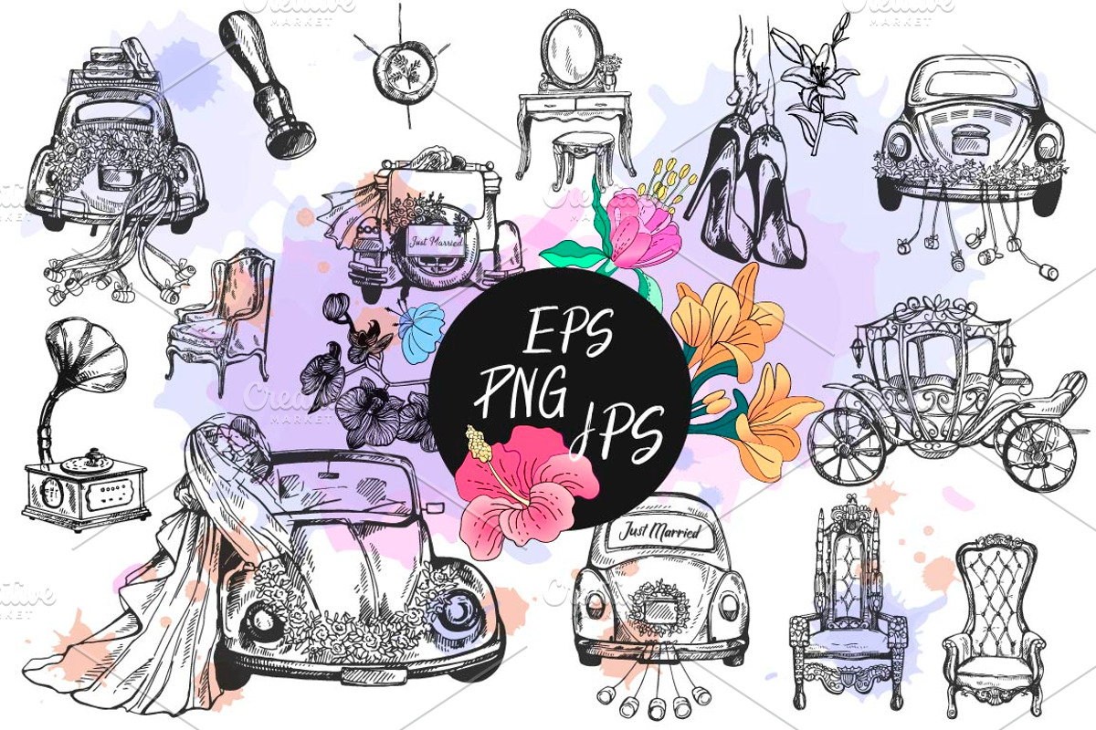 Just Married, a Texture Illustration by Ecaterina Sciuchina (Photo 1 of 3)