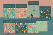 Forest cute gnomes patterns, a Pattern Graphic by watercolor kamill (Thumbnail 2 of 10)