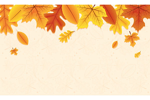 autumn season leafs falling, an Illustration by studiogstock