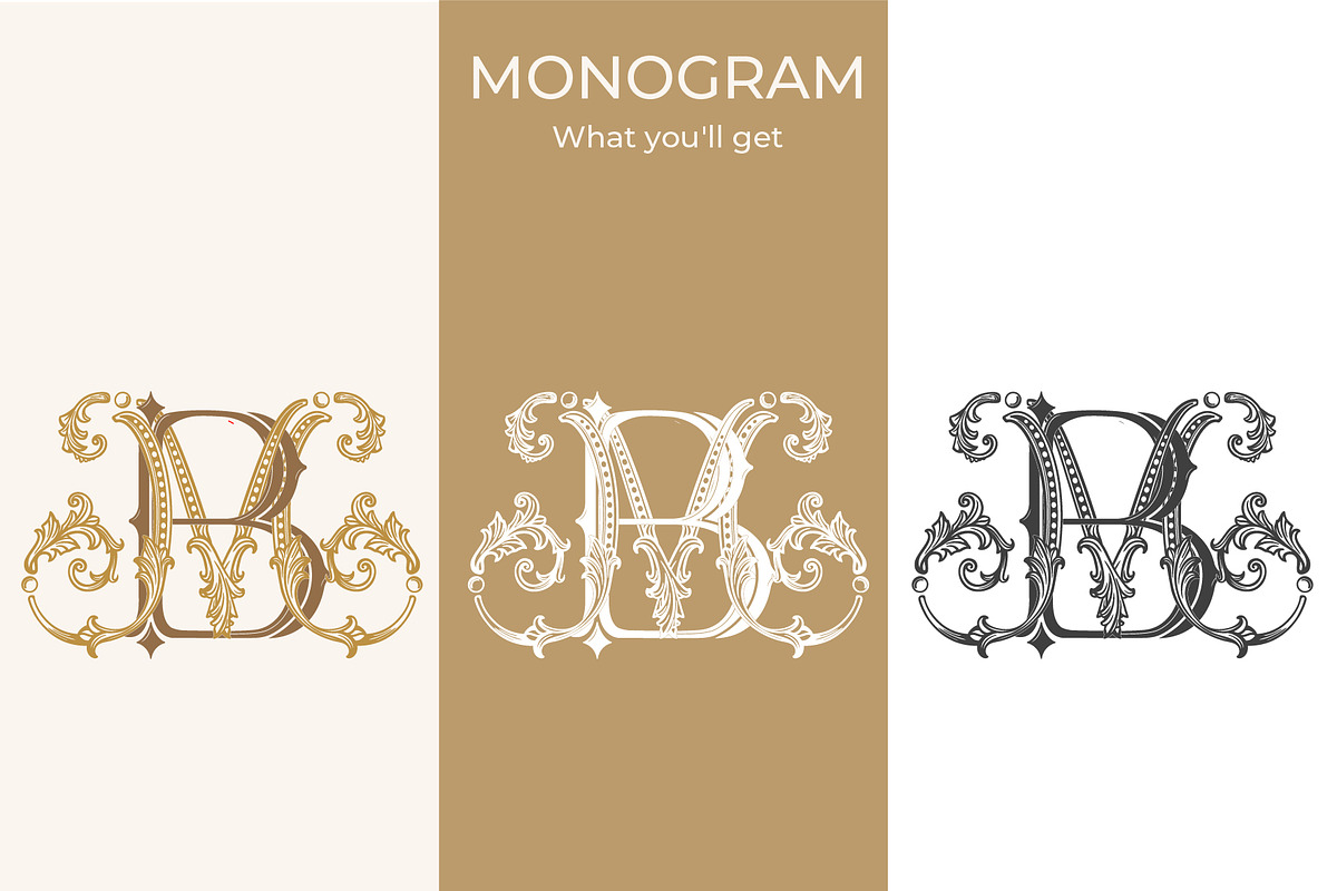 MB BM Wedding Monogram Logo, a Branding & Logo Template by LogoAV (Photo 2 of 6)