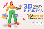 Personal Goals - 3D Illustrations, a Finance Illustration by Boyko Pictures (Thumbnail 1 of 10)