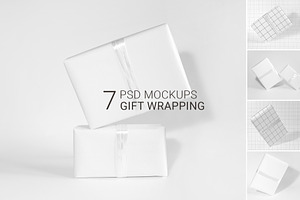 GIFT WRAPPING MOCKUPS | PSD| Layered