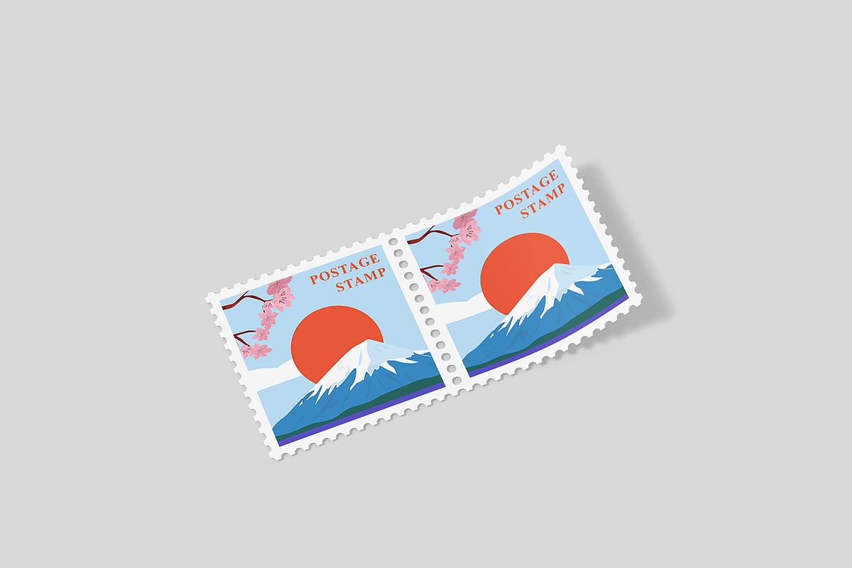 Square Postage Stamp Mockup Bundles, a Flyer Template by Graphic Aesthetic (Photo 15 of 24)