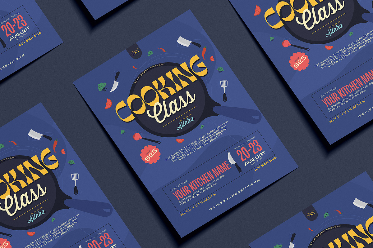 Cooking Class Flyer, a Flyer Template by FathurFateh (Photo 6 of 6)