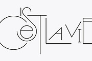 Srg Linear - Geometric typeface, a Sans Serif Font by Srg® (Thumbnail 10 of 11)