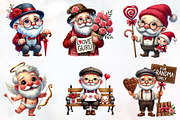 Funny Valentine's grandpa clipart, an Illustration by RobertsArt (Thumbnail 3 of 7)