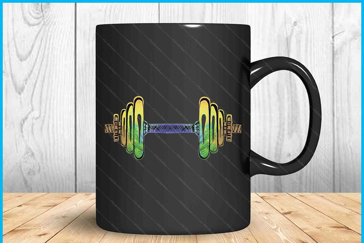 Powerlifting Dumbbell Fitness SVG, an Object Graphic by Creativeusart (Photo 3 of 4)