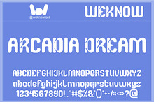 Arcadia Dream font