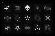 Acid & Chrome Abstract Shapes Bundle, an Object Graphic by Samolevsky (Thumbnail 8 of 25)