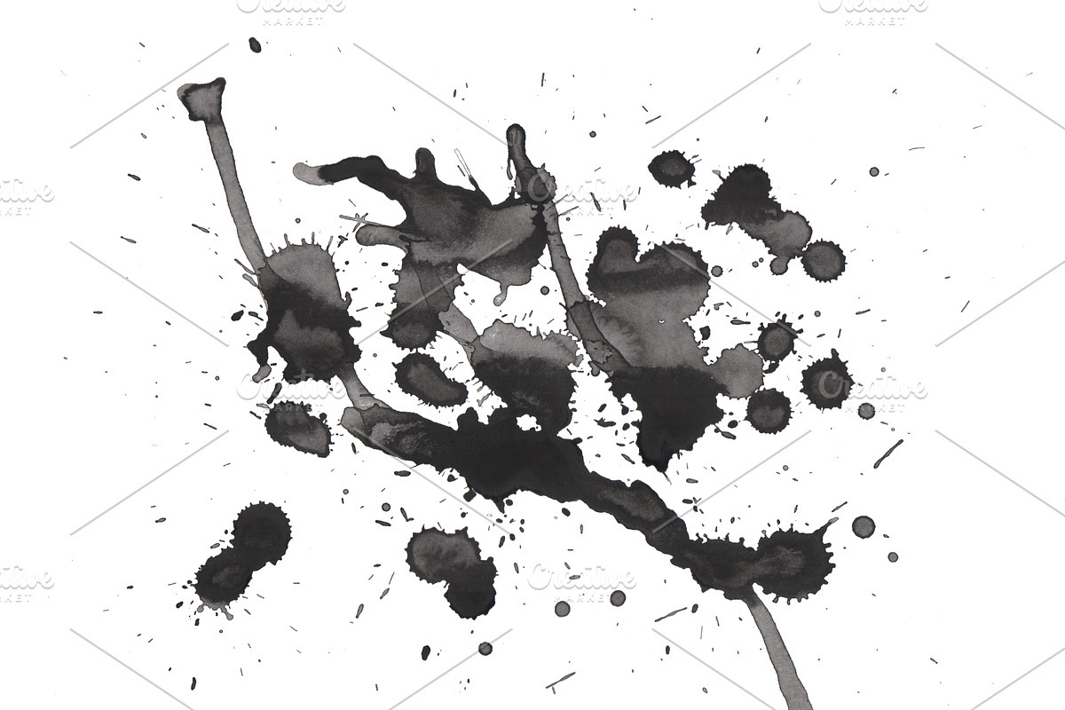 12 Color Splatter Photoshop brushes, a Brush Add-On by PeoGeo Creative (Photo 4 of 15)