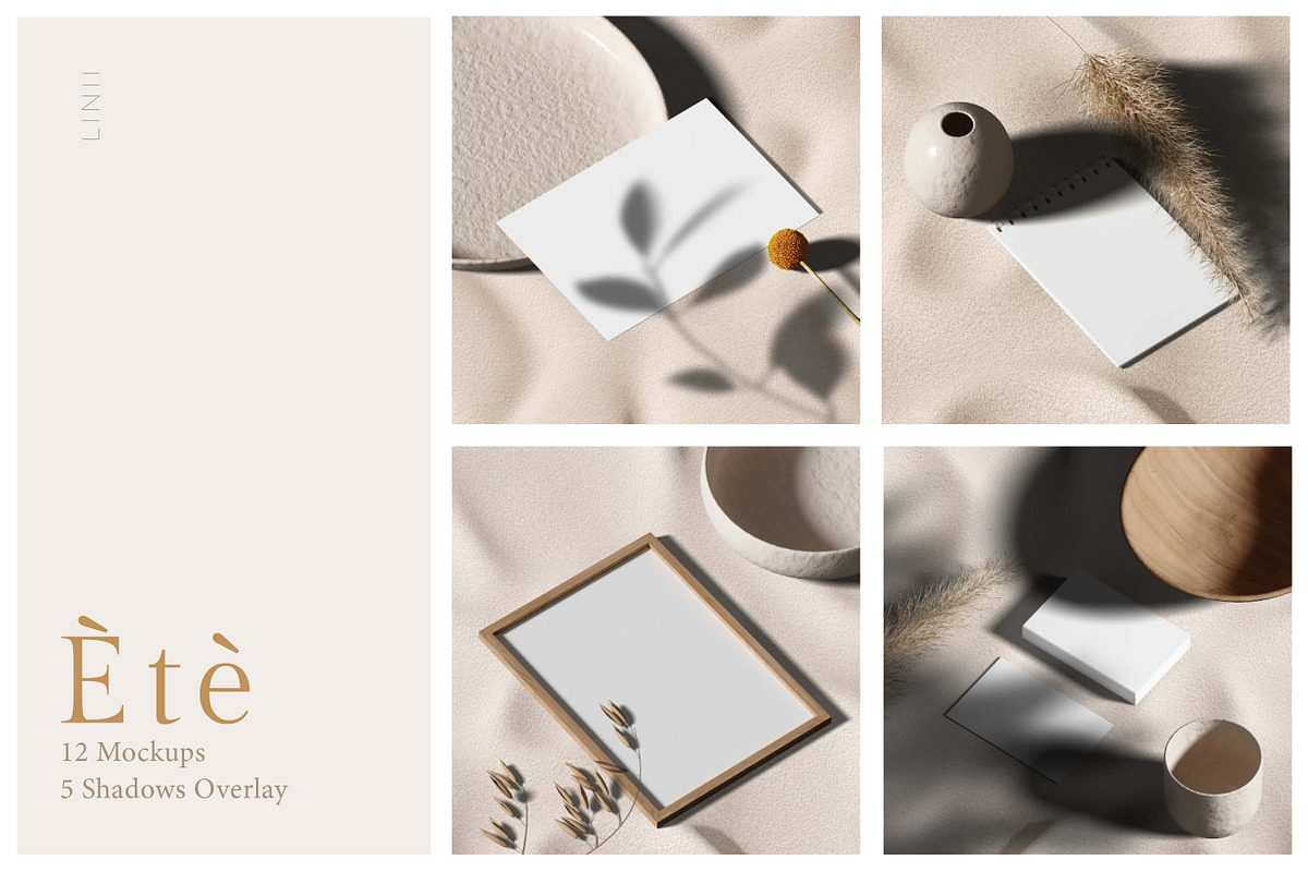 Ètè Mockups, a Print Template by LINII (Photo 1 of 7)