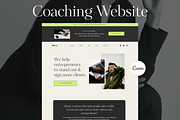 Canva Website For Coaches, a Landing Page Template by GlamWebDesigns (Thumbnail 1 of 6)