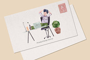 Work from Home with people concept, a Person Illustration by CreativeValuation (Thumbnail 13 of 13)